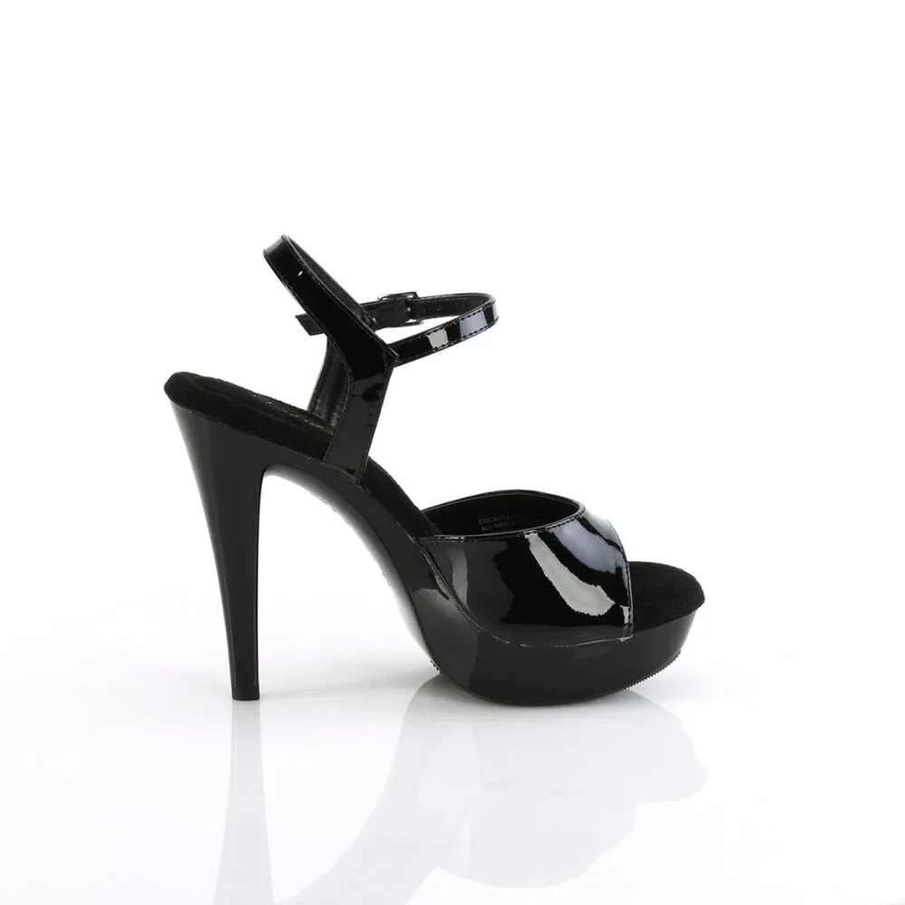 Fabulicious Cocktail 509 Black Platform Heels - Picture 4 of 4